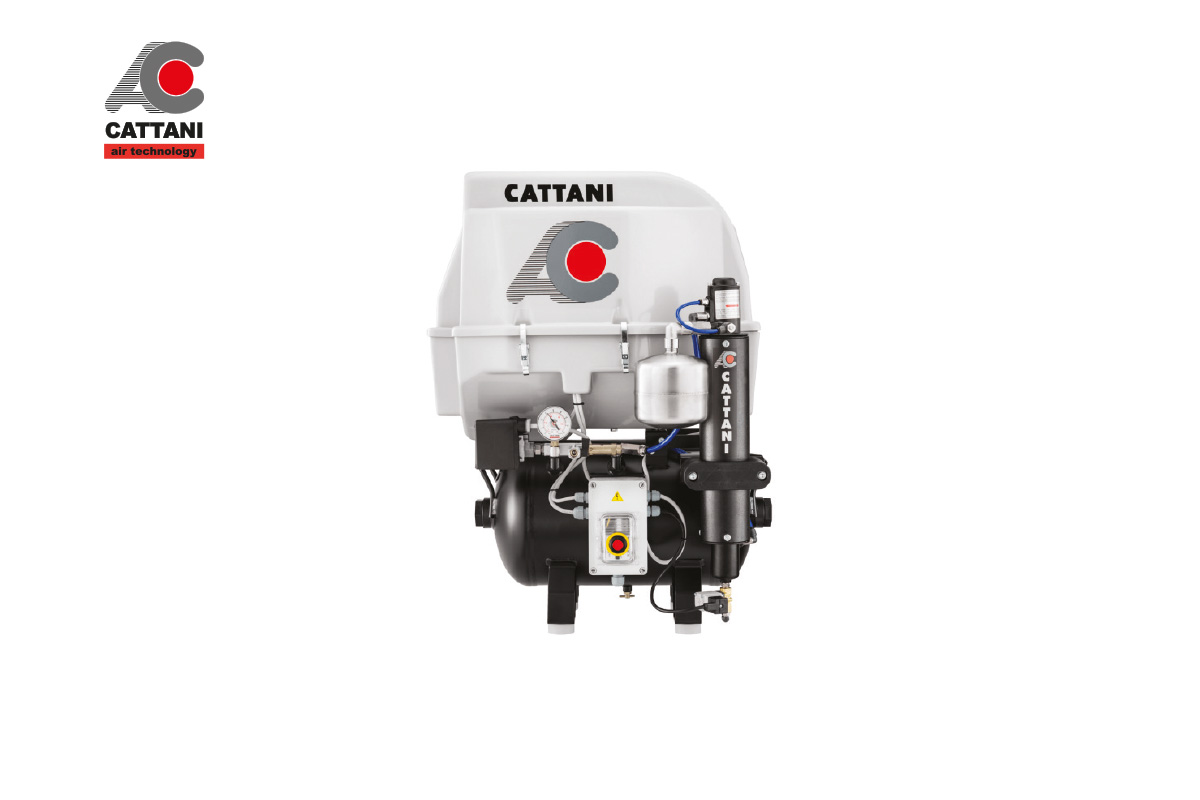 Cattani AC 300Q Kurutuculu Kompresör 3 Silindirli